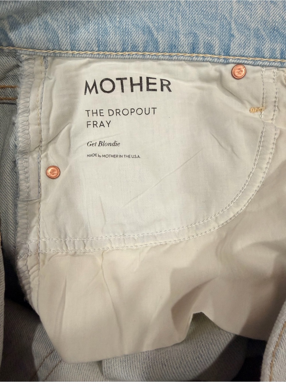 MOTHER Light Blue Denim Jeans